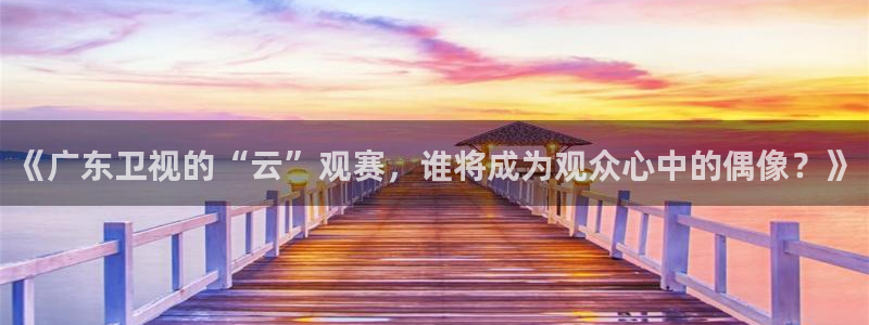 玩球直播免费下载：《广东卫视的“云”观赛，谁将成为观众心中的偶像？》